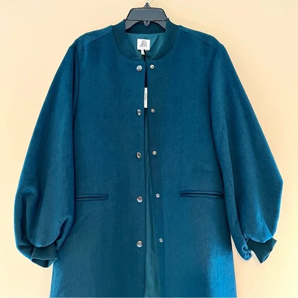 NWT Anthropologie dRa Cozy Wool Blend Puff-sleeved Coat - Picture 5 of 15